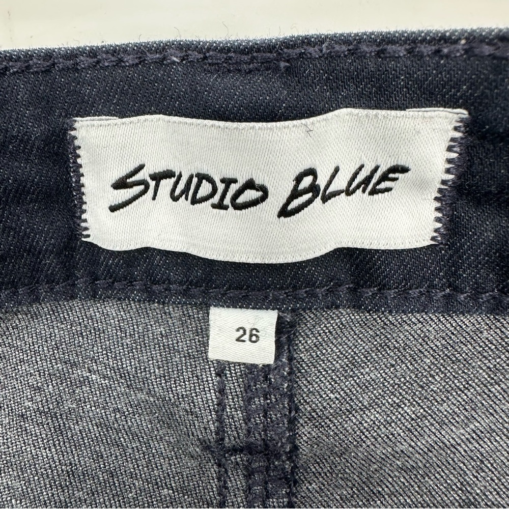 Studio Blue Sophia Utility Cropped Slim Taper Pants Navy Blue Size 26 - Picture 8 of 14